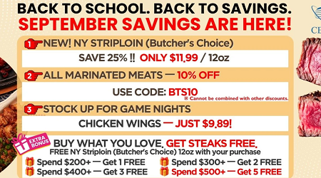 BACK TO SCHOOL. BACK TO SAVINGS.