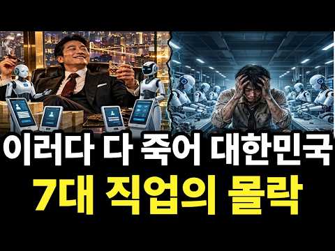  "붙었는데 갈 곳이 없다" 신입 자리부터 사라지는 한국 7대 직업의 몰락 TOP7
