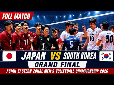  Full Match Jepang VS South Korea | Asian Eastern Zonal Men's Volleyball Championship 2026